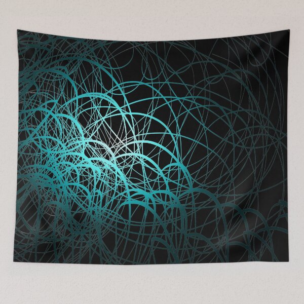 Item preview, Linear Waves Blue designed and sold by SirkDesignsLtd.