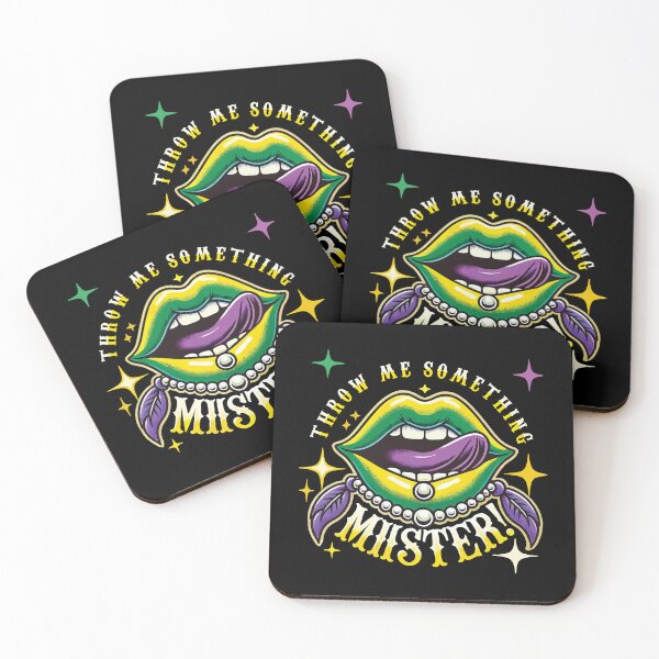 Item preview, Mardi Gras Tírame algo Señor Diversión designed and sold by LuminOrb.