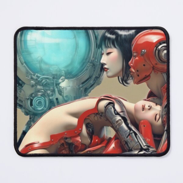Item preview, Robot Shunga Erotic Art Hybrid Imitation | #100 designed and sold by NickWhittleArt.