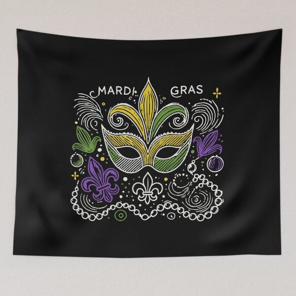 Item preview, Mardi Gras Mask Fleur De Lis Celebration designed and sold by LuminOrb.
