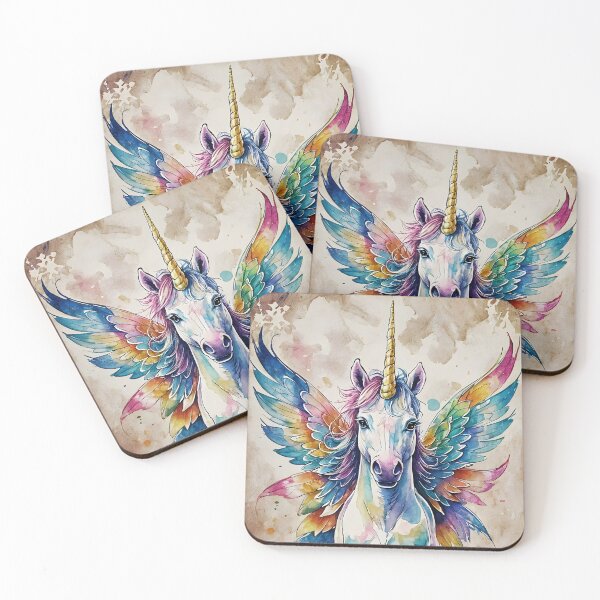 Item preview, Unicorn with Colourful Fairy Wings (Unifairy), Ai Generated Art  designed and sold by ACC .