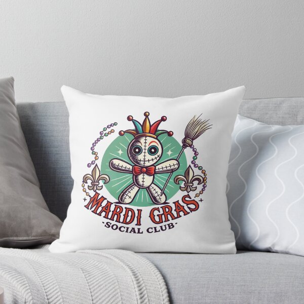 Item preview, Mardi Gras Voodoo Doll Social Club designed and sold by LuminOrb.