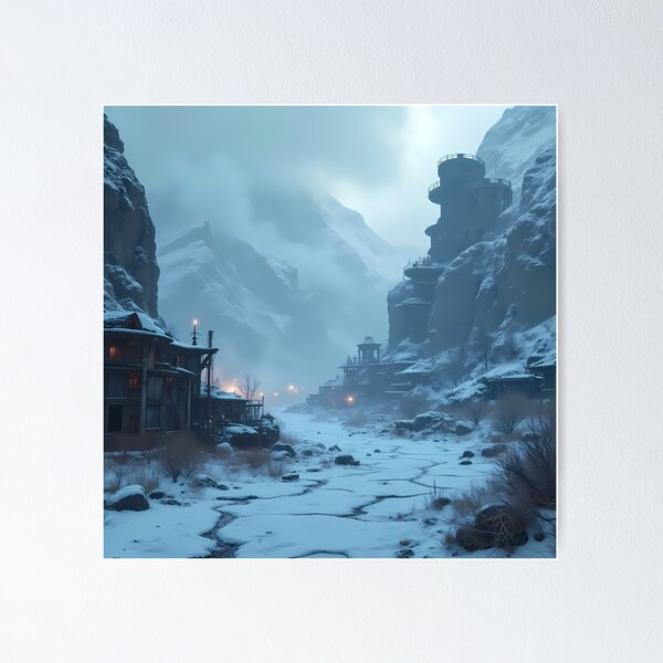 Item preview, Skyrim Frozen Peaks – A Post-Apocalyptic Winter Wasteland designed and sold by somethingcreative.