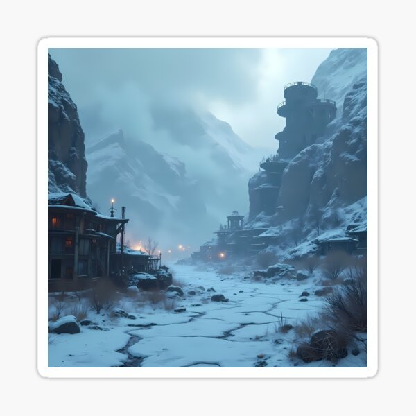 Item preview, Skyrim Frozen Peaks – A Post-Apocalyptic Winter Wasteland designed and sold by somethingcreative.