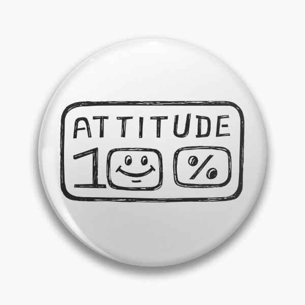 Item preview, Attitude 100% Hundred Percent Black Hand Drawn Expression in Old Retro Art Style designed and sold by Wiggly Lines.