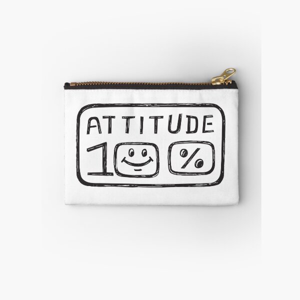 Item preview, Attitude 100% Hundred Percent Black Hand Drawn Expression in Old Retro Art Style designed and sold by Wiggly Lines.