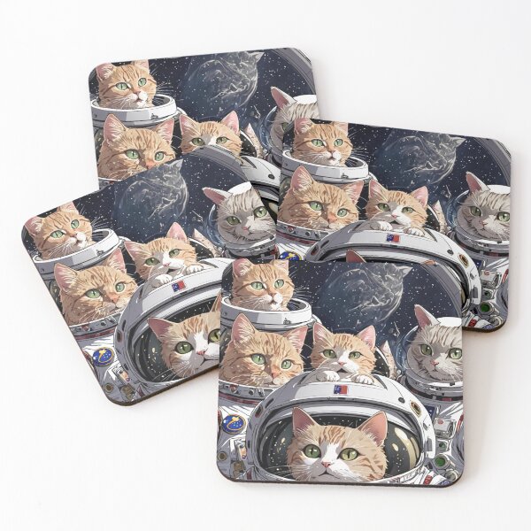 Item preview, "Galactic Catstronauts" designed and sold by Kitty Kingdom Art.