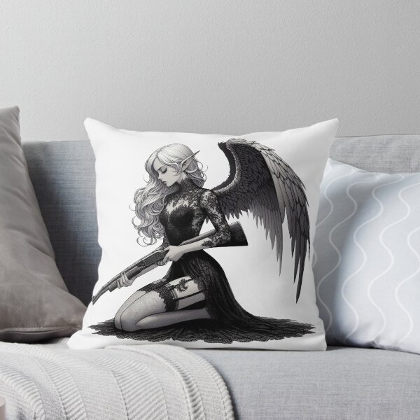 Item preview, Angel With A Shotgun designed and sold by RAWLIFEGRAPHIC.