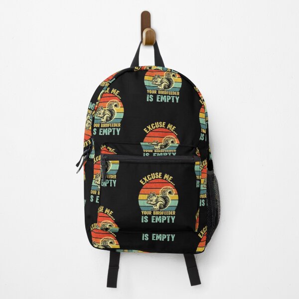 Item preview, "Excuse Me, Your Bird Feeder Is Empty" – Funny Vintage Squirrel Lover Pocket Design designed and sold by Colorful-Garden.