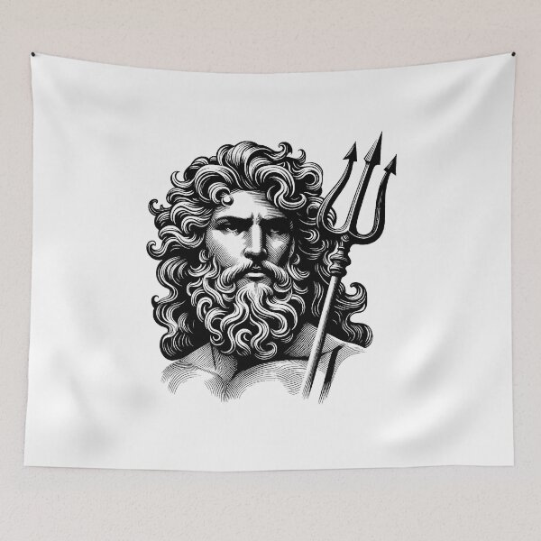 Item preview, Power and Presence Poseidon Portrait Commands Attention designed and sold by NTGUILTY.
