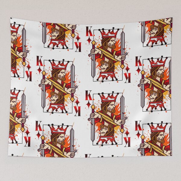 Item preview, King of Diamonds playing cards pop Art designed and sold by Roysdisturbia.