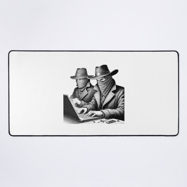 Item preview, Cyber Security Threat Masked Hacker Typing designed and sold by NTGUILTY.