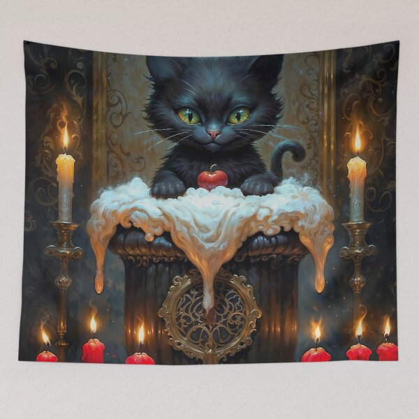 Item preview, Black Witchcraft Cat designed and sold by AliceWhiteDF.
