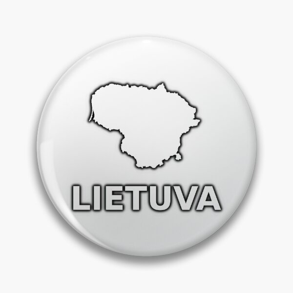 Item preview, "Lietuva" simple text with Silhouette of the map of Lithuania designed and sold by Vetagio.