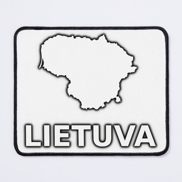 Item preview, "Lietuva" simple text with Silhouette of the map of Lithuania designed and sold by Vetagio.