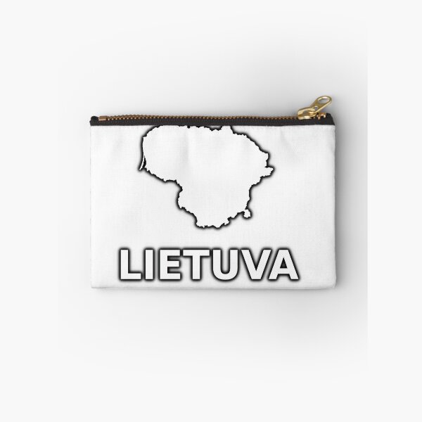 Item preview, "Lietuva" simple text with Silhouette of the map of Lithuania designed and sold by Vetagio.