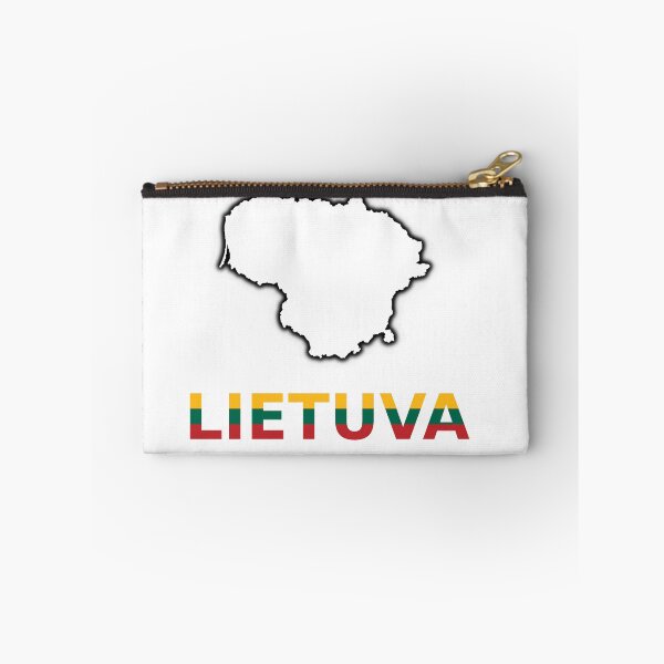 Item preview, "Lietuva" simple text with Silhouette of the map of Lithuania designed and sold by Vetagio.
