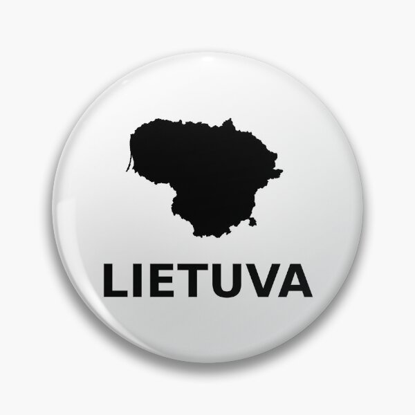 Item preview, "Lietuva" simple text with Silhouette of the map of Lithuania designed and sold by Vetagio.