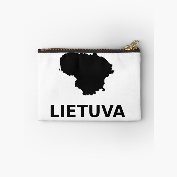 Item preview, "Lietuva" simple text with Silhouette of the map of Lithuania designed and sold by Vetagio.