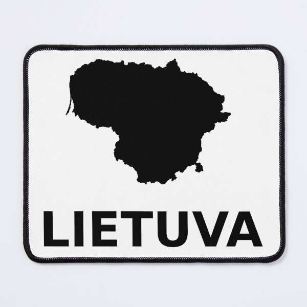 Item preview, "Lietuva" simple text with Silhouette of the map of Lithuania designed and sold by Vetagio.