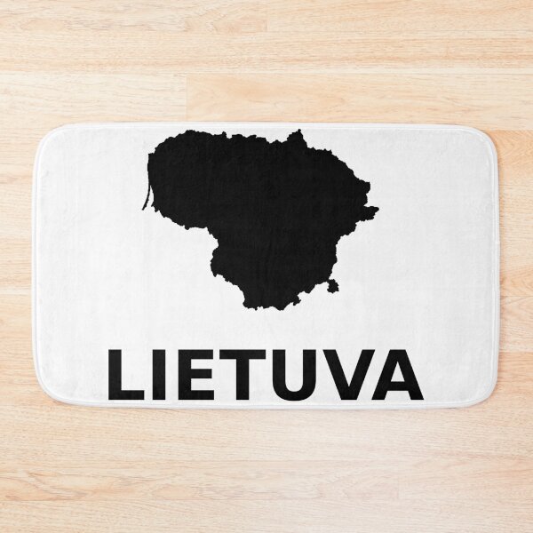 Item preview, "Lietuva" simple text with Silhouette of the map of Lithuania designed and sold by Vetagio.