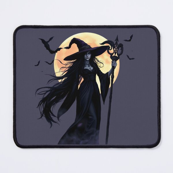 Item preview, Mysterious Witch Beneath Full Moon designed and sold by Dakson Design - Fantasy Art.