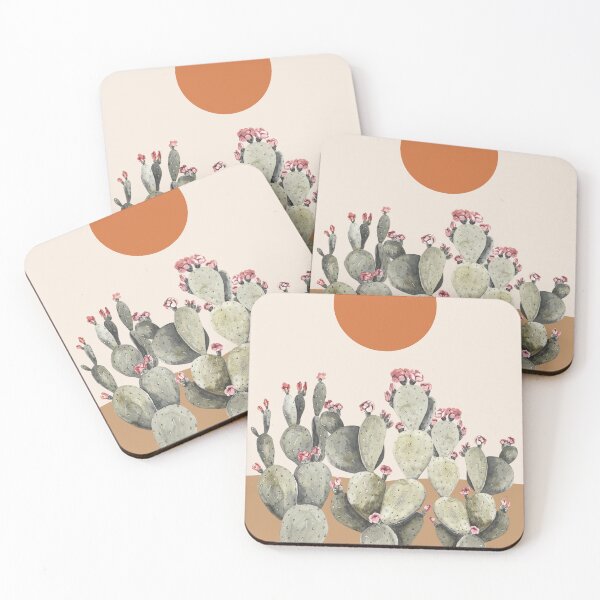 Item preview, Abstract modern botanical art , cactus designed and sold by Green Plantessa.