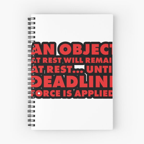 Item preview, Newton’s Laws of Procrastination designed and sold by StrictlyDries.
