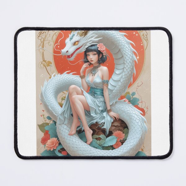 Item preview, Acute Girl with a Dragon designed and sold by Elegacy77.