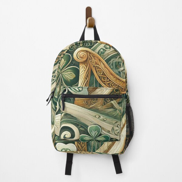 Item preview, Elegant Celtic Clover & Harp Pattern designed and sold by Baharaby.