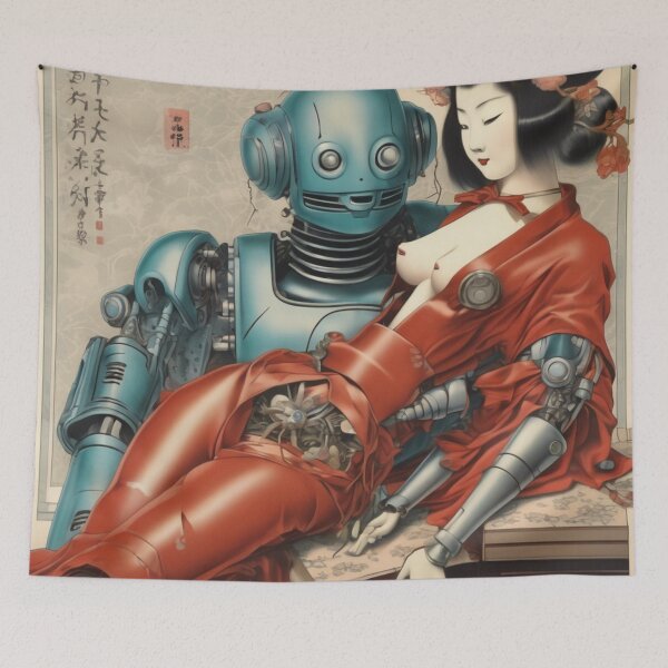Artikelvorschau, Roboter Shunga Hybrid Imitation Japanische Erotik #106 entworfen und verkauft von NickWhittleArt.