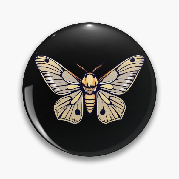 Item preview, Stylized Moth Illustration with Detailed Wings and Body designed and sold by artwaves.
