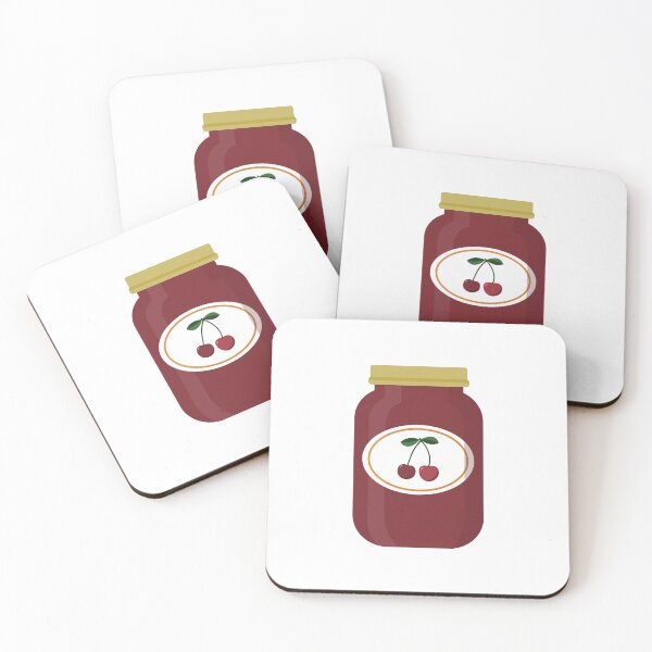 Item preview, Cherry jam jar designed and sold by MarleinWinter.