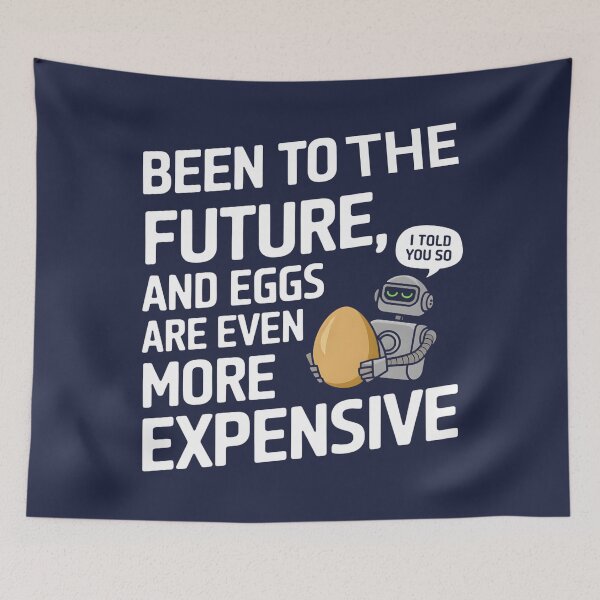Item preview, Futuristic Robot Egg Inflation designed and sold by Bliss Find And Design.