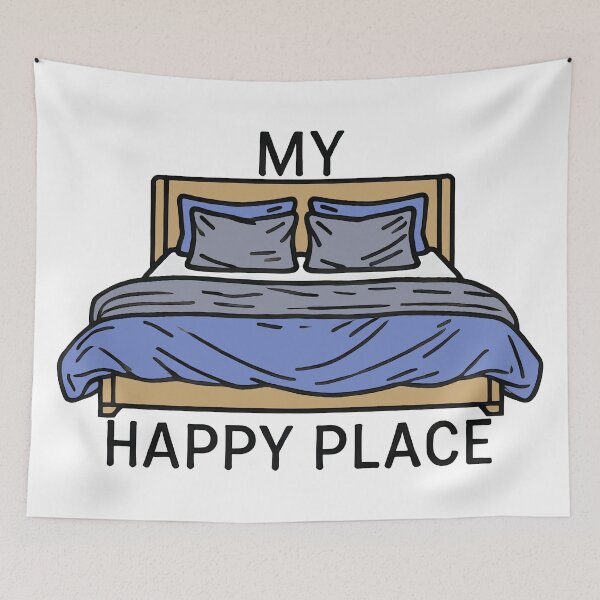 Item preview, My Happy Place Blue Bed designed and sold by TSQ.