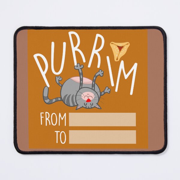 Item preview, Purim Cat Gift tag. From -To. mishloach manot, purim gifts designed and sold by We-thePixels.