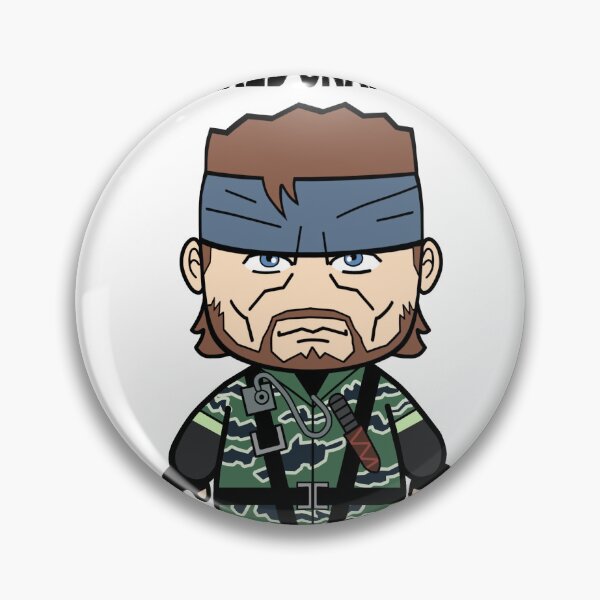 Item preview, Metal Gear Solid 3 Delta cute chibi Naked Snake in tiger stripe camo designed and sold by Pop Tooner.