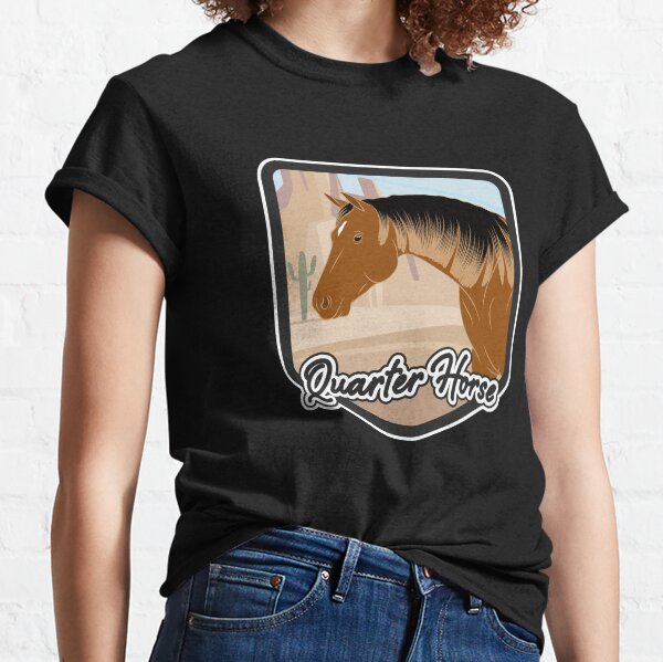 Aperçu de l'œuvre Quarter Horse, écusson cheval isabelle, cheval de selle, races de chevaux des États unis créée et vendue par WebEquitation®.