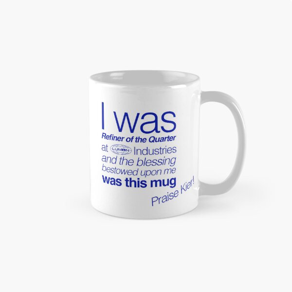 Item preview, Severance Refiner of the Quarter Mug designed and sold by heckelnotheckle.