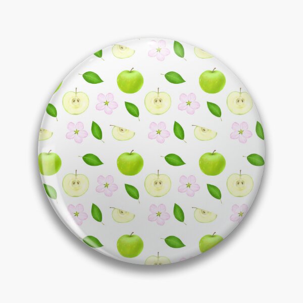 Item preview, A detailed clipart featuring fresh apples, including whole and sliced green apples with leaves. Perfect for food illustrations, gardening projects, and organic product designs. designed and sold by viktoriaart0303.
