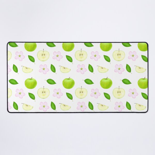 Item preview, A detailed clipart featuring fresh apples, including whole and sliced green apples with leaves. Perfect for food illustrations, gardening projects, and organic product designs. designed and sold by viktoriaart0303.
