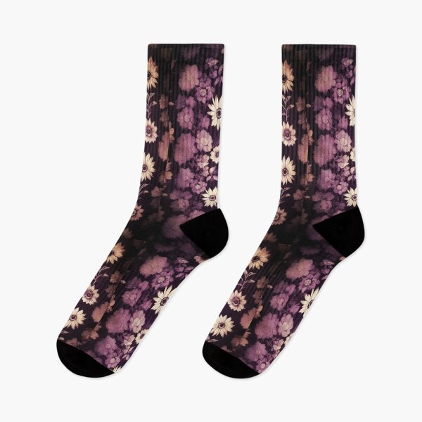 Item preview, Vintage Purple Floral Pattern - Rustic Distressed Flower Background designed and sold by Freestyle Designs.