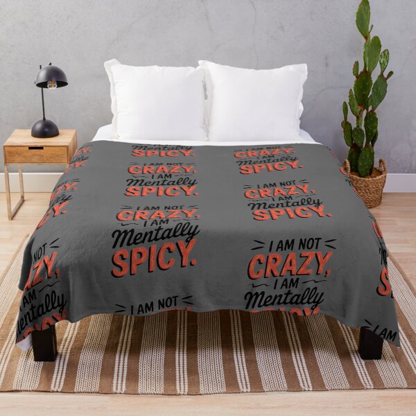 Item preview, I am not crazy mentally spicy funny grey designed and sold by Newhyperion.