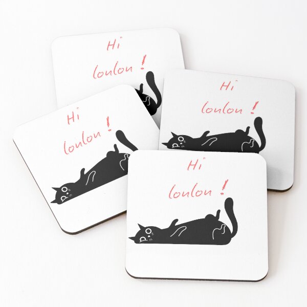 Item preview, Hi Loulou! – Playful Minimalist Cat Art designed and sold by World-Shop25.