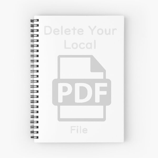 Item preview, Copy of Delete your local PDF file - Transparent designed and sold by WowAPenguin.