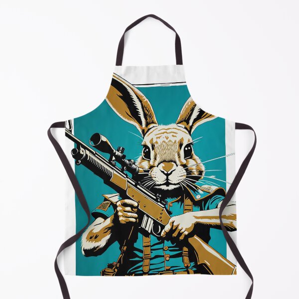 Item preview, A rabbit carrying a rifle designed and sold by filusattila.