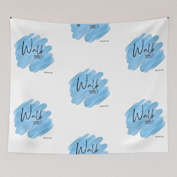 Item preview, Walk humbly, cheistian bible quote designed and sold by Merchattack.