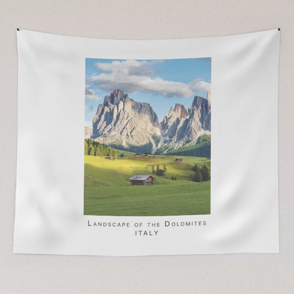 Item preview, Retro Vintage Majestic Landscape of the Dolomites – Italian Mountain Panorama designed and sold by pod24.