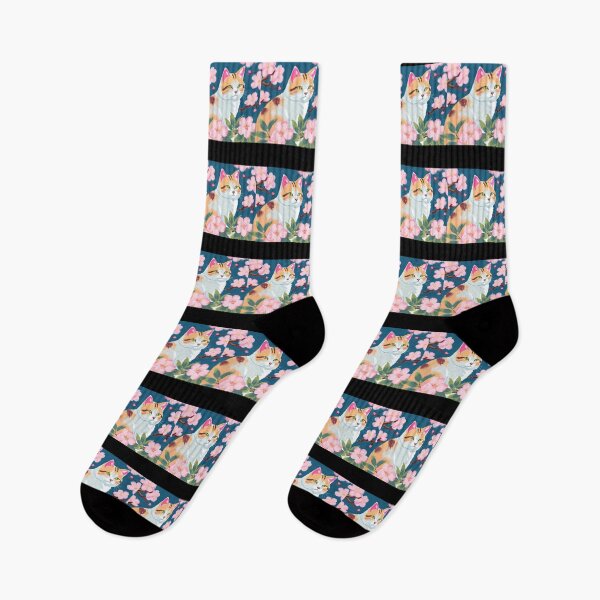 Item preview, calico cat with sakura  designed and sold by Catophile.