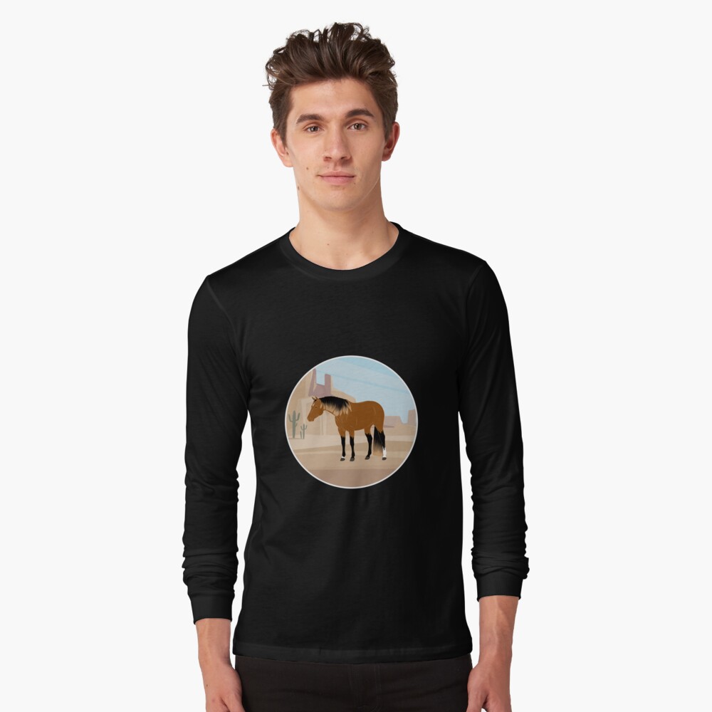 Aperçu de l'œuvre T-shirt manches longues créée et vendue par WebEquitation.